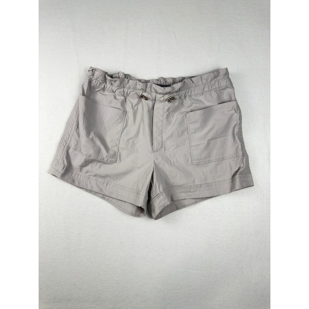 Athleta Trekkie North Shorts Womens 12 Gray Hiking Outdoor Ripstop 405929-03